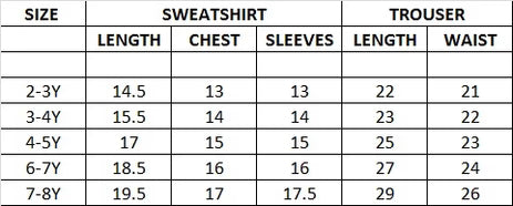 Toddlers Character Track Suit Fleece Sweatshirt With Trouser 16832