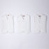 Basics Front Open Sleeve Less Cotton Vest Pack of 3 15408