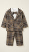 Brown and White Canterbury Check Suit for Toddler Boys 2–6 Years