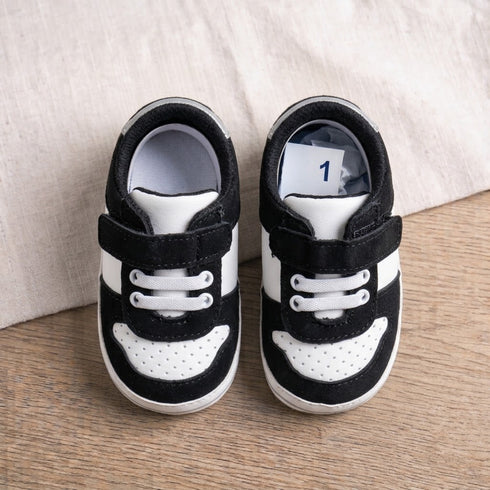 Black and White Baby Boys Footwear Prewalker Shoes 0–18M