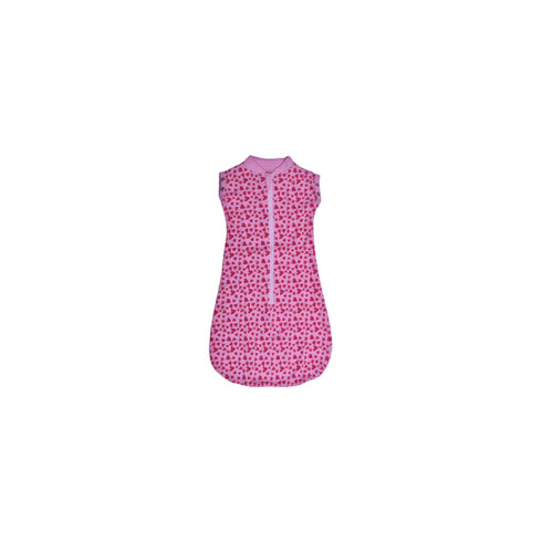 Basics zip swaddle pod -pink hearts