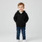 Kids Cozy Classic Black Fleece Zip Up Hoodie 17270