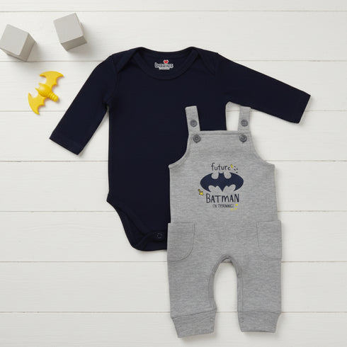 Basics Baby 2pc Suit Set Dangri With Long Sleeves Bodysuit 17131