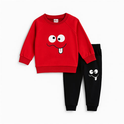 Nexteen Exclusive 2Pc Suit Terry Shirt Long Sleeves & Touser Set 17110 Unisex