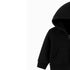 Kids Cozy Classic Black Fleece Zip Up Hoodie 17270