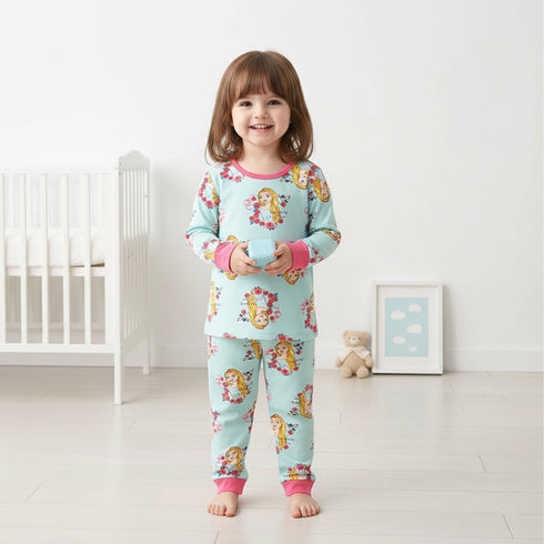 Barbie Character Fleece Pajama Suit Full Sleeves T-Shirt & Trouser 16732