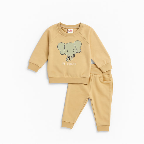 Nexteen Exclusive 2Pc Suit Terry Shirt Long Sleeves & Touser Set 17110 Unisex