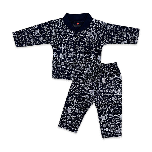 Basics Infants Night Suit -NB to 6Years Geometrical Printed 16670