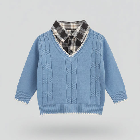 Toddler Boys Soft Wool Formal Sweater 17327