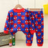 Spider Man Character Fleece Pajama Suit Full Sleeves T-Shirt & Trouser 16732
