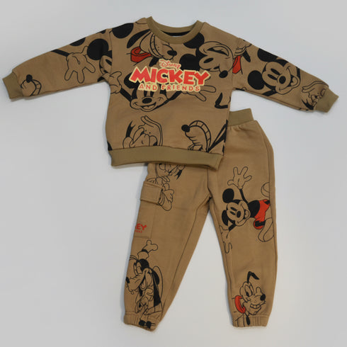 Toddlers Mickey Character Track Suit Fleece Sweatshirt With Trouser 16832