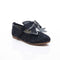 Black Pumps Shoes with Mesh Bow and Crystal Detailing