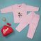 Basics Baby Pink Roundneck Shirt With Trouser Baby Night Suit -NB to 2Years 14991