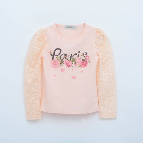 Girls Party Wear Floral Skirt Suit 15701