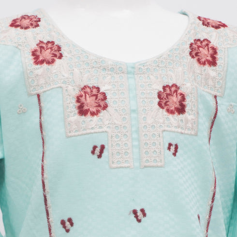 Floral Embroided Festive Eastern Wear Girls Shalwar Kameez Suit 16036