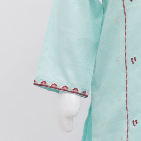 Floral Embroided Festive Eastern Wear Girls Shalwar Kameez Suit 16036