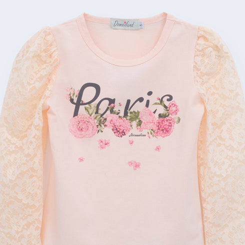 Girls Party Wear Floral Skirt Suit 15701