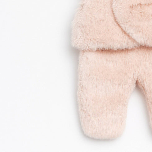 Baby Basics Cozy Snug Pink Furry Hooded Carrynest 17139