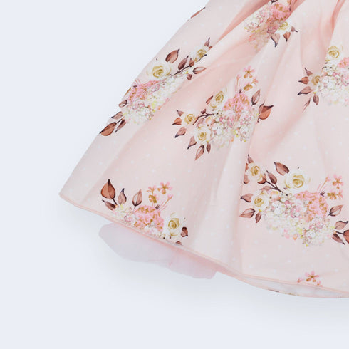 Girls Party Wear Floral Skirt Suit 15701