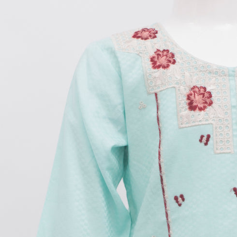 Floral Embroided Festive Eastern Wear Girls Shalwar Kameez Suit 16036