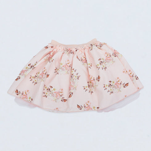 Girls Party Wear Floral Skirt Suit 15701