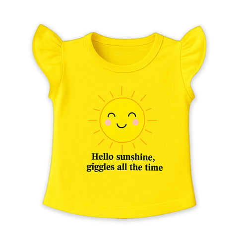 Baby Girls Suit Cotton Rich T-Shirt With Shorts Set 16472