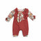 Baby Girls 3pc Suit Set Dangri With Bodysuit & Headband 16822