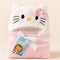 Infants Soft Hooded Character Blanket Kitty 17076