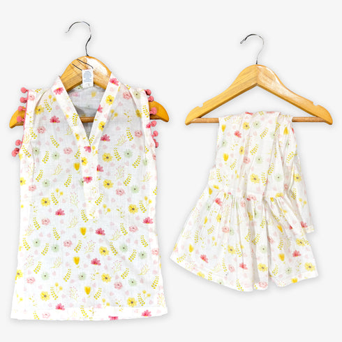 Festive Eastern Wear Printed Girls Shalwar Kameez Suit 16457