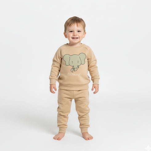 Nexteen Exclusive 2Pc Suit Terry Shirt Long Sleeves & Touser Set 17110 Unisex