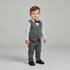Grey and White Formal Suit for Toddler Boys 2–6 Years