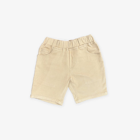 Beige Exclusive Cotton Shorts