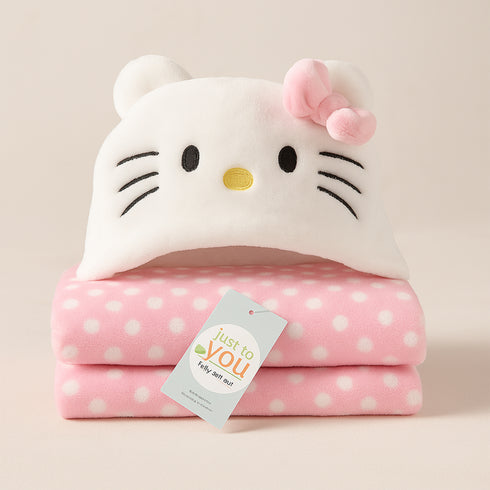 Infants Soft Hooded Character Blanket Kitty 17076