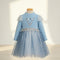 Baby Girls Party Wear Woolen Fancy Frock Long Sleeves 16714