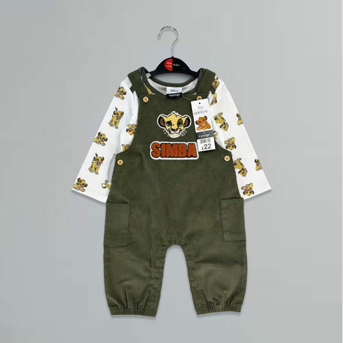 Baby Boys Dangri Suit Shirt With Tshirt Simba Character 16803