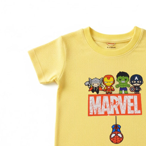 T-Shirt for Boys Yellow Marvel