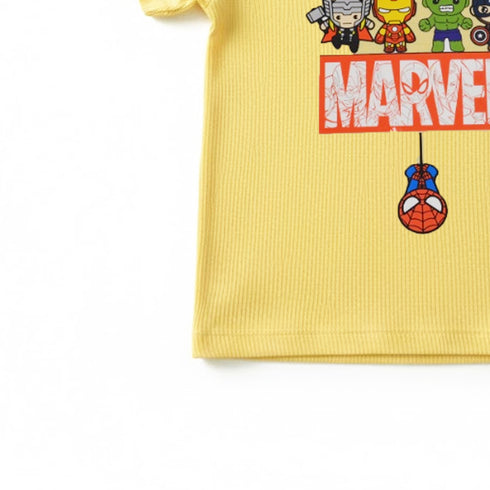 T-Shirt for Boys Yellow Marvel