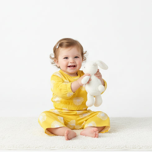 Baby Girls 3pc Suit Set Long & Short Sleeves Shirt With Trouser & Sun Glasses 17447