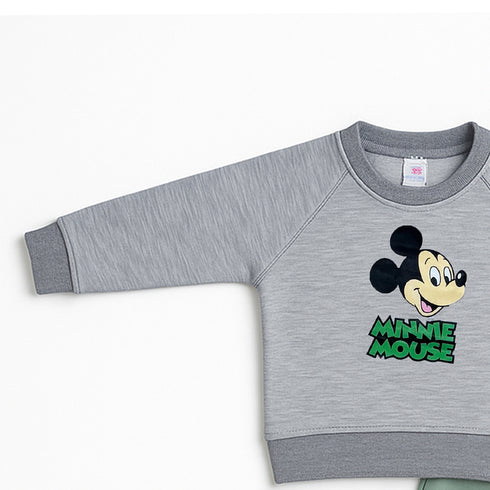 Nexteen Exclusive 2Pc Suit Terry Shirt Long Sleeves & Touser Set 17110 Unisex