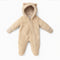 Infants Winter Puffer Hooded Romper Unisex 16810