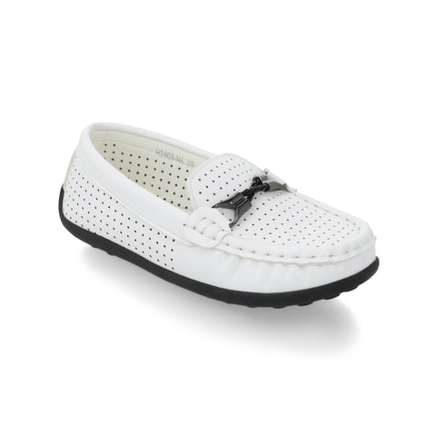 Boys Exclusive White Loafers -14484