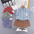 Todd Boys 2Pcs Suit Shirt With Shorts Set 16312