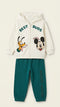 Mickey Tracksuit for Toddler Boys White and Green 2–8 Years