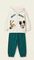 Mickey Tracksuit for Toddler Boys White and Green 2–8 Years