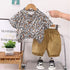 Todd Boys 2Pcs Suit Shirt With Shorts Set 16308