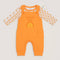 Basics Baby Girls 2pc Suit Set Dangri With Long Sleeves Bodysuit 17131