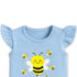 Baby Girls Suit Cotton Rich T-Shirt With Shorts Set 16472
