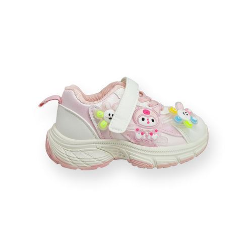 Girls Pink Sneakers Kids Lightweight Breathable Athletic Running Shoes 15802