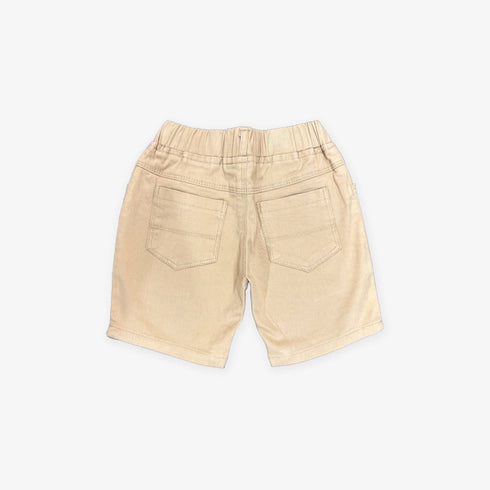 Beige Exclusive Cotton Shorts