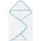 Infant Soft Cotton Hooded White & Blue Wrapping Sheet 16394